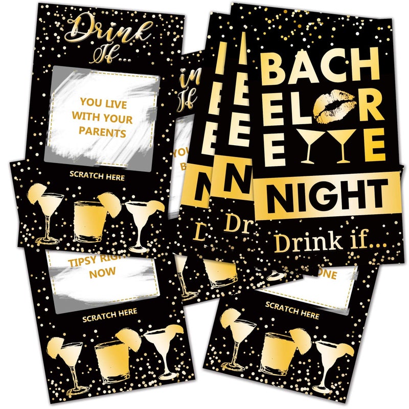 ukebobo Bachelorette Party Drinking Games Drink If Games Scratch Off Cards Perfect for Night Out Activity,Bridal Showers,Bridal Parties,Wedding Showers,Engagement and Birthday-40 Sheets - Image 5